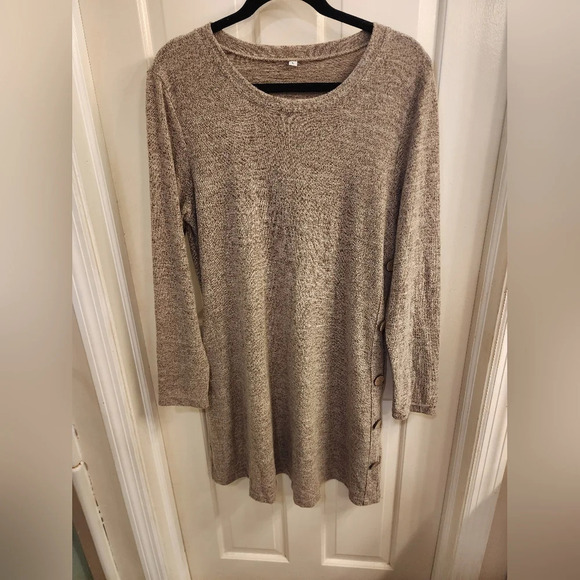 unknown Dresses & Skirts - Gray lightweight sweater dress size lg